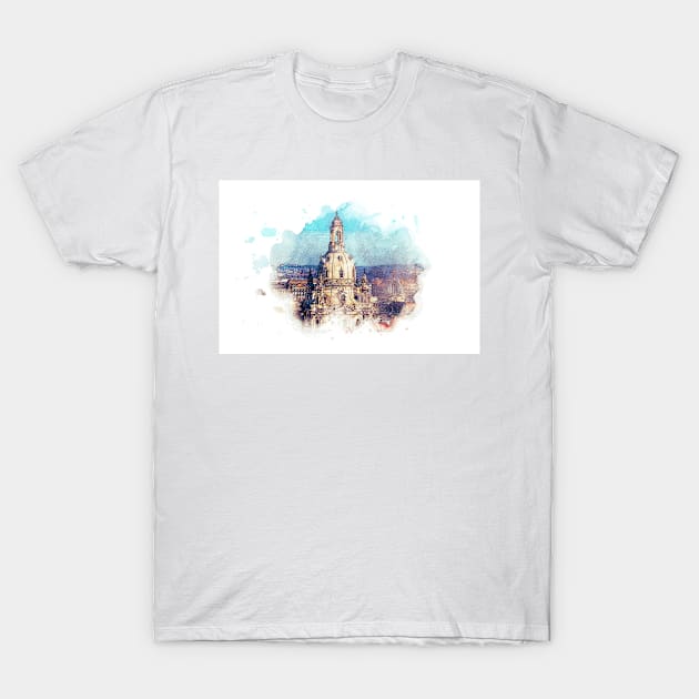 Dresden - Frauenkirche T-Shirt by ArticaDesign